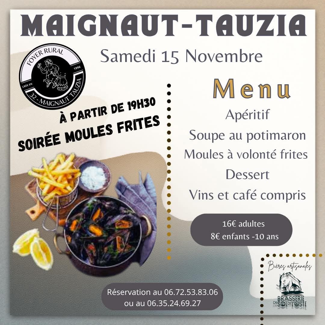 Repas Moules - Frites_Maignaut-Tauzia
