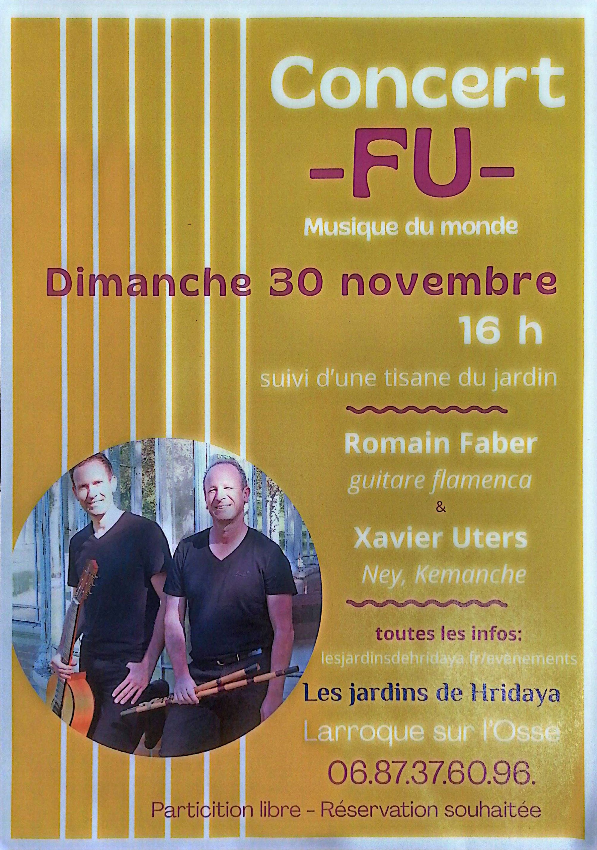 Les Jardins de Hridaya - Concert de musique du monde_Larroque-sur-l'Osse