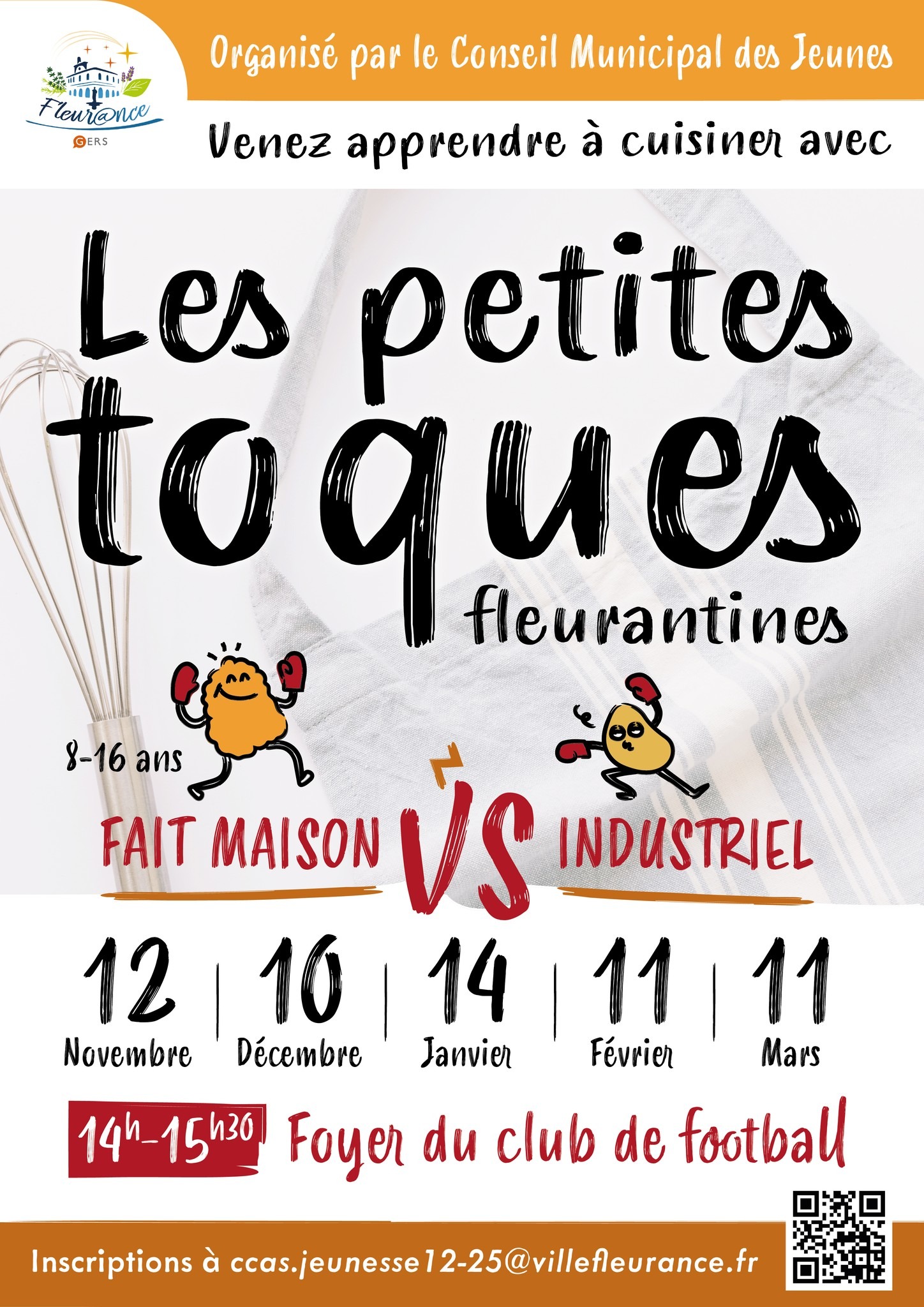 Cours de cuisine pour les 8-16 ans : Les petites toques fleurantines_Fleurance