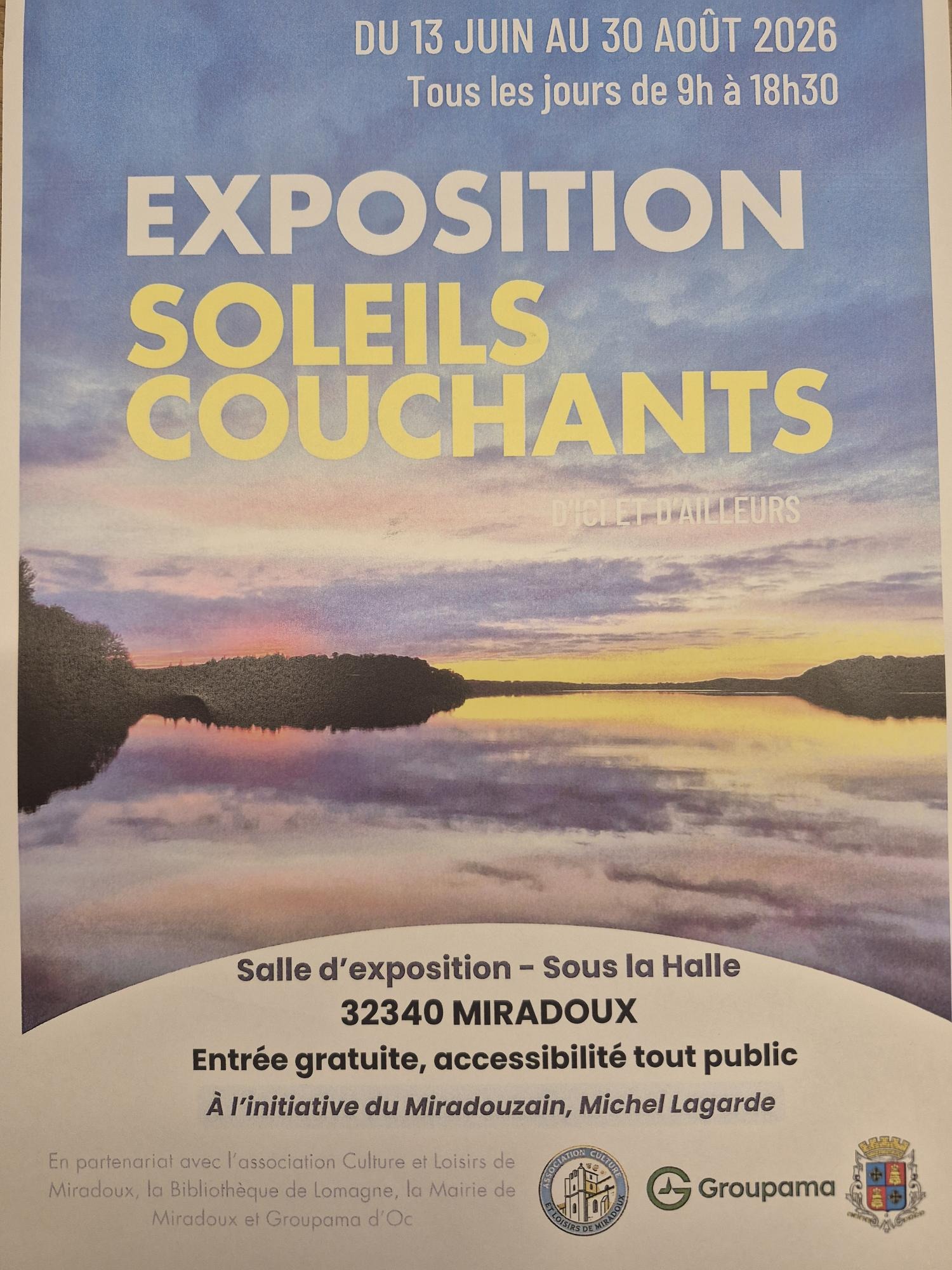 Exposition Soleils couchants d'ici et d'ailleurs_Miradoux