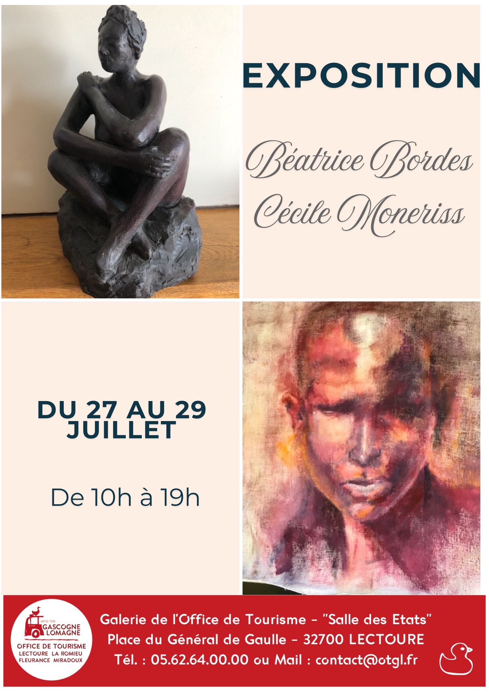Exposition de Cécile Monerris et Béatrice Bordes_Lectoure