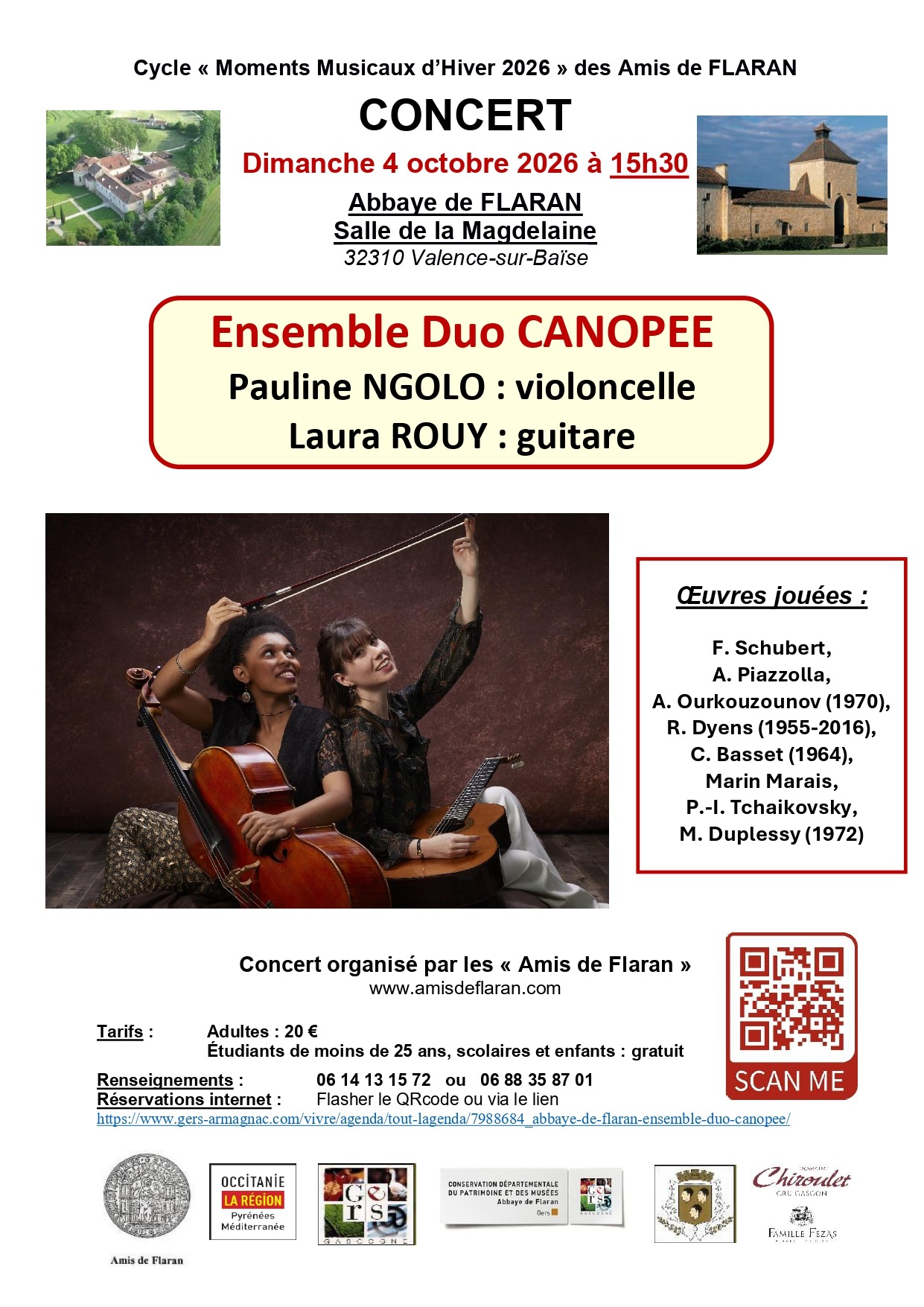 Abbaye de Flaran - Ensemble duo CANOPEE_Valence-sur-Baïse