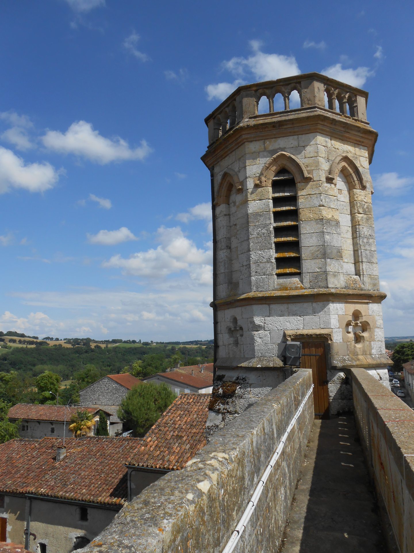Belvédère de l'église de la bastide de Valence-sur-Baïse Gers - Armagnac