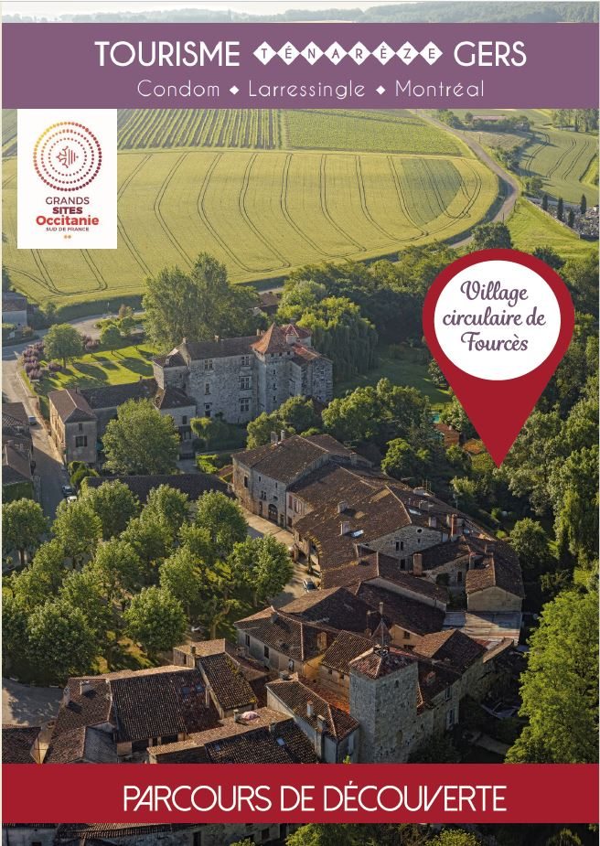 Parcours découverte du village circulaire de Fourcès, Plus Beaux Villages de France du Gers
