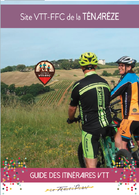 Carte travel plan, VTT FFC en Ténarèze